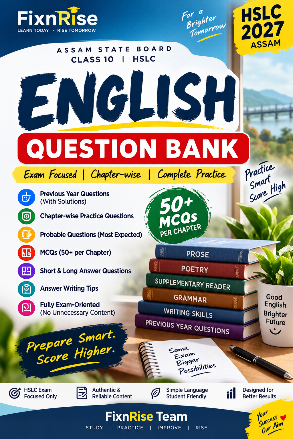 class 10 english question bank hslc 2027 class 10 english question bank hslc 2027